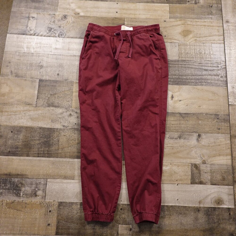 Gap Slim Canvas Joggers men's extra small (28-29 waist) red